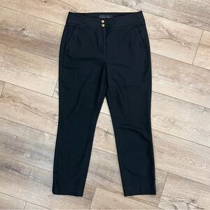 White House Black Market Linen Blend Slim Fit Cropped Pants Size 4